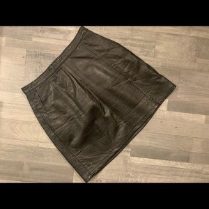 Nasty Gall Black Leather Skirt